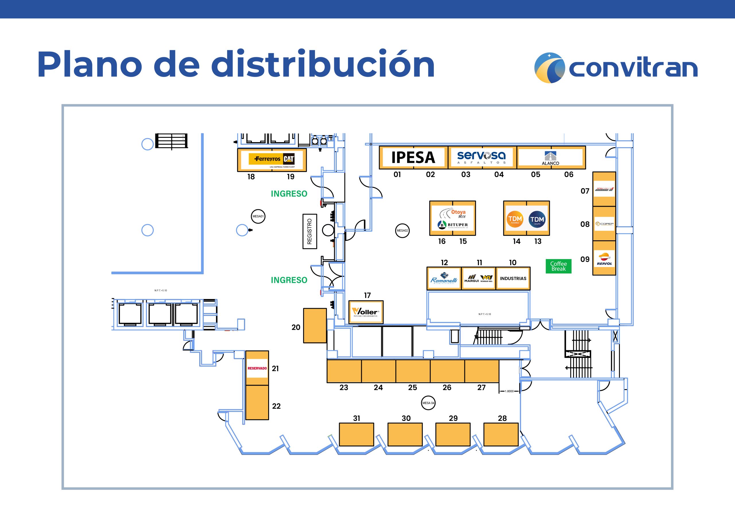 Plano de Distribución Convitran 2026