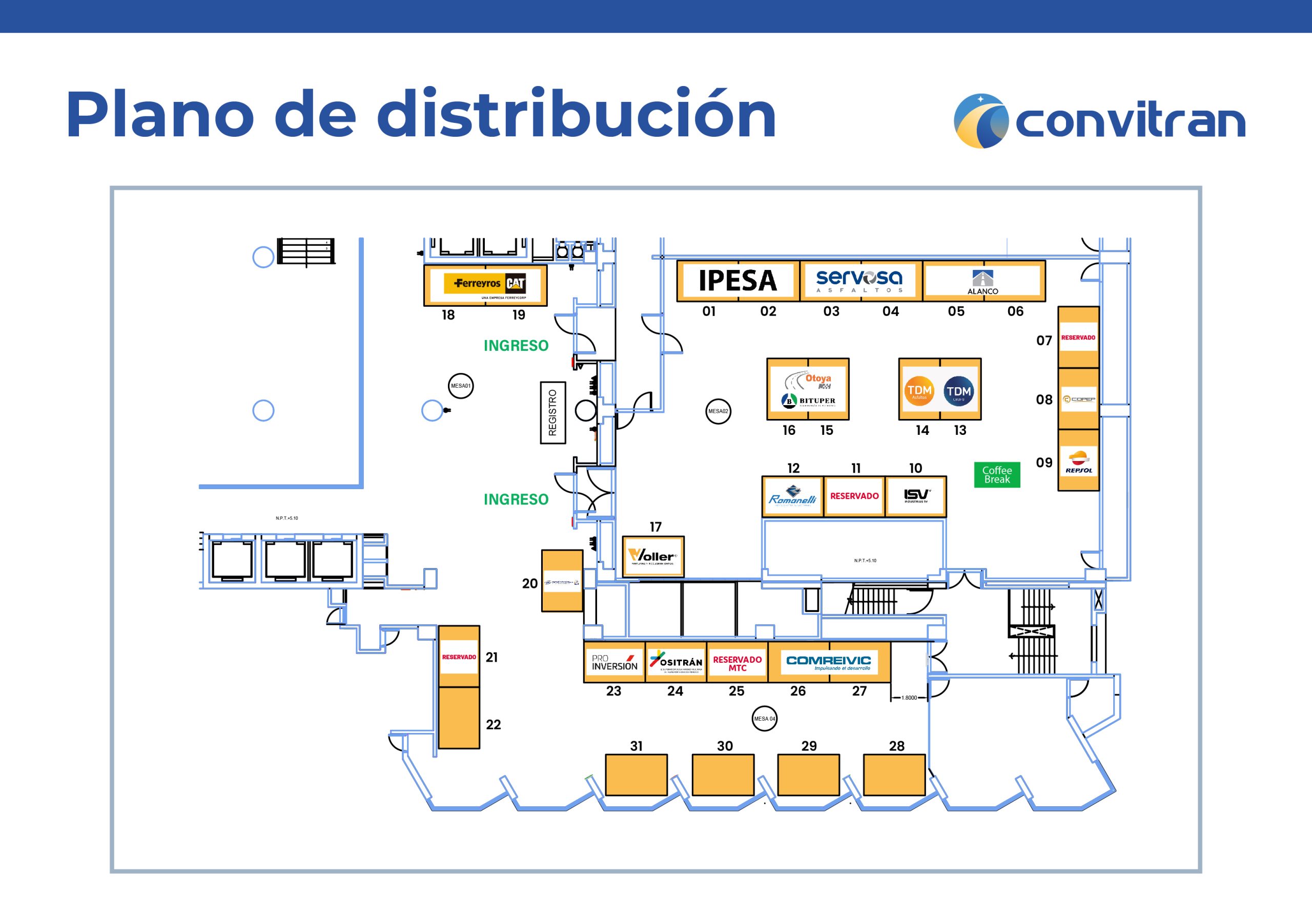 Plano de Distribución Convitran 2026
